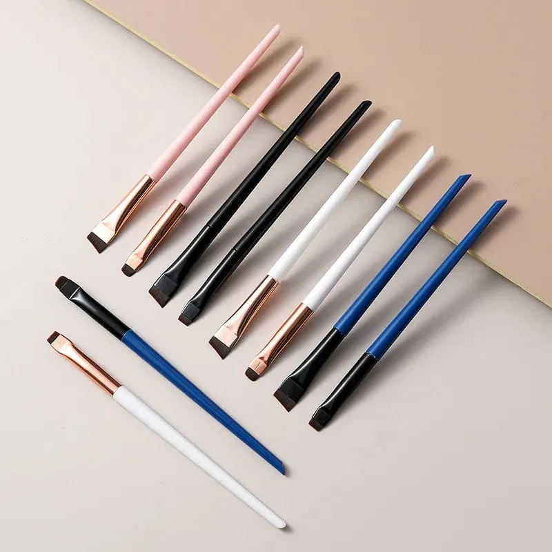 3pcs/set Blade Eyeliner Brush Eyebrow Brush Portable Flat Fine Eye Liner Brow Contour Makeup Brushes Makeup Brush Set