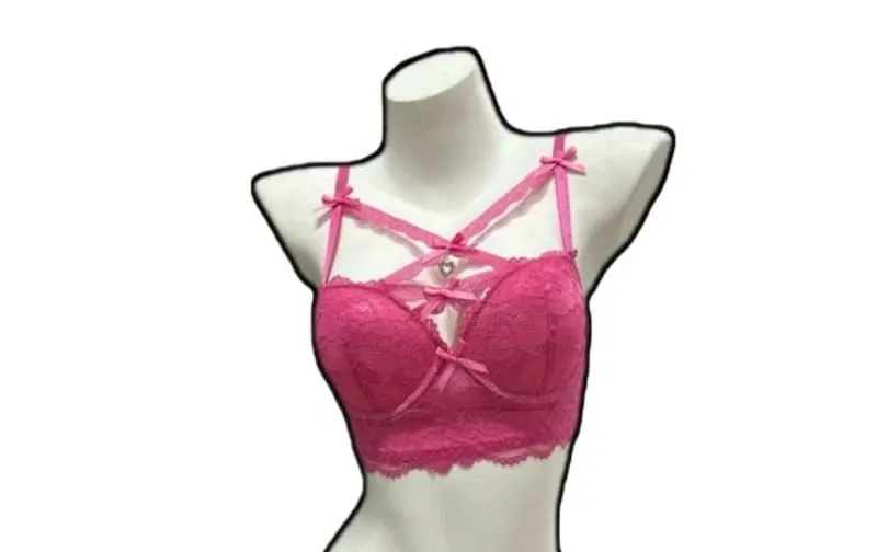 Verleidelijke kanten bh- en pantyset met hartjeshanger detail busteversterking push-up ontwerp zachte dameslingerie S-XL 32-38AB — image 5