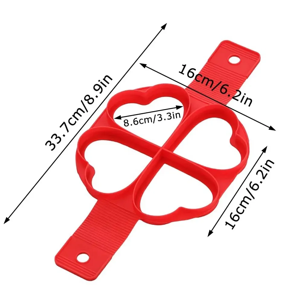 Egg Pancake Ring Nonstick Pancake Maker Mold Silicone Egg Cooker Fried Egg Shaper Omelet Moulds for Kitchen Baking Accessories