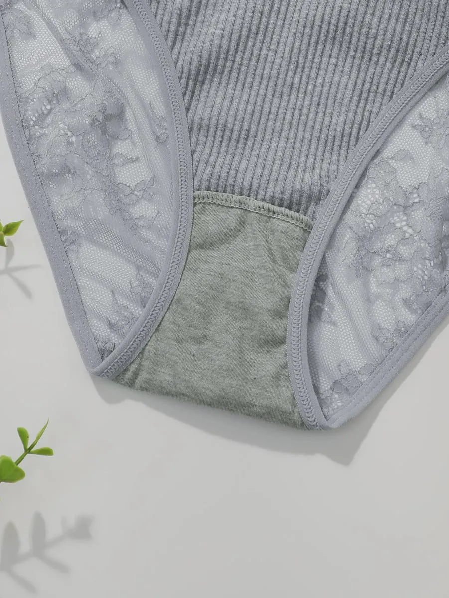 without chest cushion Grey lace elegant no steel ring sexy sports suit yoga women's casual underwear set C3472