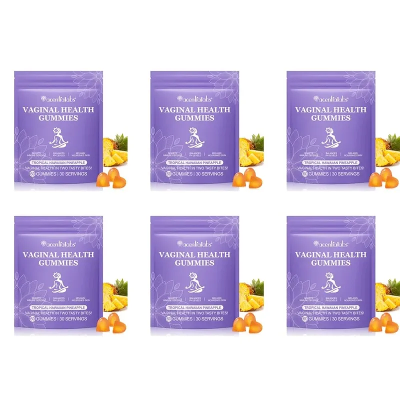 Acentiallabs Vaginal Health Gummies with Bacillus Coagulans and Vitamin C Supports Immune Defense and PH Balance 60 Gummies