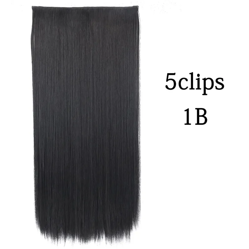 Tổng Hợp 22 32 Inch 5 Kẹp Tóc Chịu Nhiệt Giả Bộ Tóc Giả Dài Lượn Sóng Kiểu Tóc Kẹp Trong Tóc