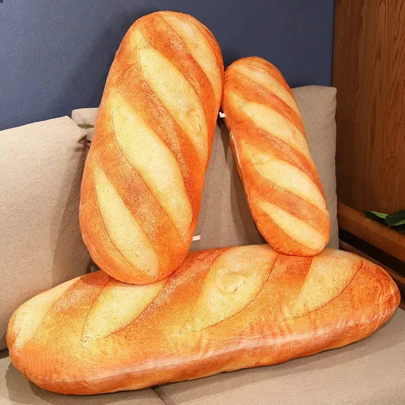 50cm/20cm Bread Pillow French Bread Plush Pillow Stuffed Printing Images Food Peluche Party Prop Decor Sleeping Companion Gift