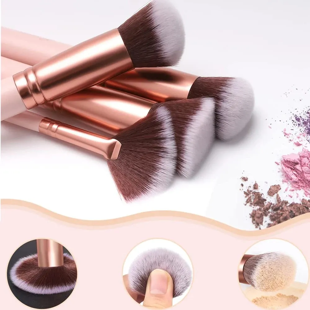19 PCS Makeup Brush Set Include Makeup Sponge Premium Synthetic Foundation Powder Concealers Eyeshadow Blush — image 3