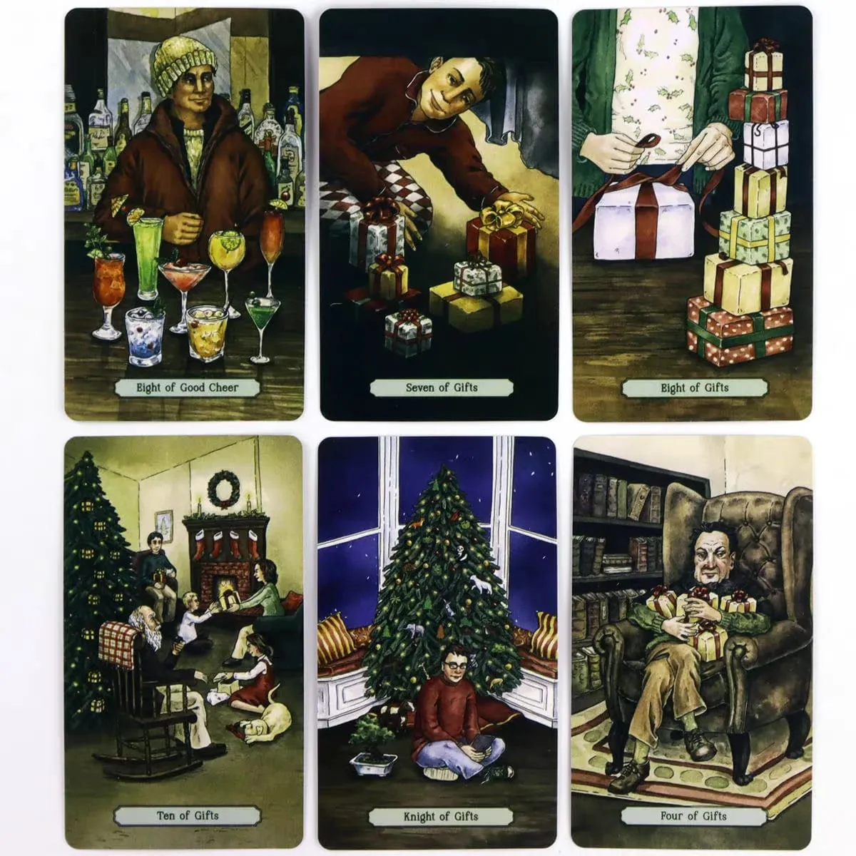 Yuletide Tarot Cards 78 PCS Christmas Holiday Winter Solstice Tarot Deck Divination Fortune Telling Oracle Board Game Gift — image 3