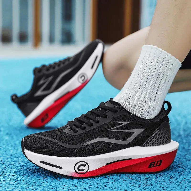 Men Running Shoes Lightweight Carbon Board Marathon Speciality Sports Breathable Men's Comfortable Athletic Sneakers Autumn