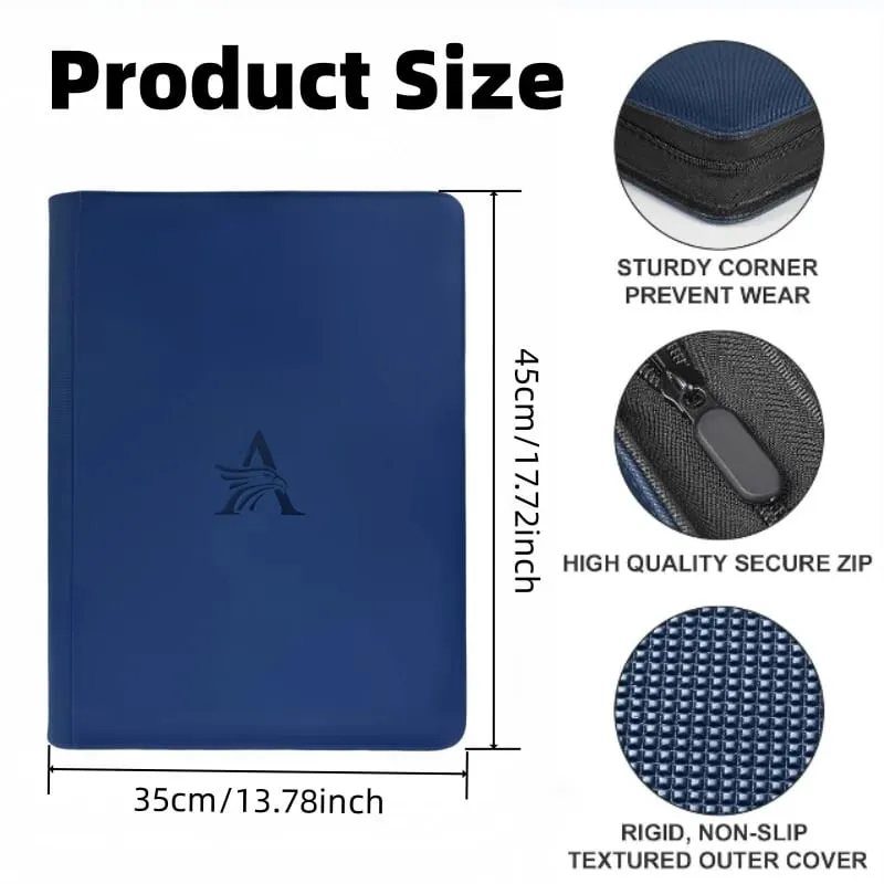16 Pocket Card Binder - Premium Trading Card Binder Holds 1024 Cards Ultimate protection for TCG & sports cards. Collector's d