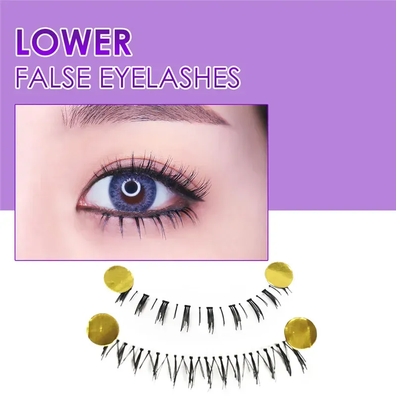 10 Pairs Fake Soft Lower Eyelashes Handmade Bottom Eye Lashes Lower False Eyelashes Clear Band Bottom Lashes