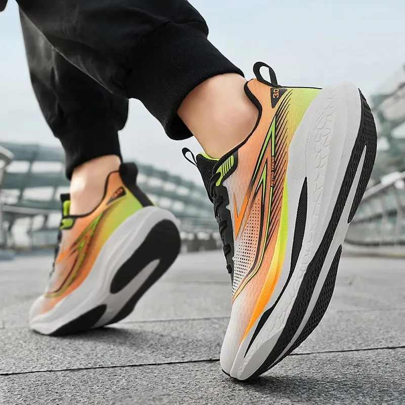 Running Shoes Men Carbon Board Speciality Marathon Men's Sports Breathabe Sneakers Comfortable Athletic Nonskid Shoes For Women
