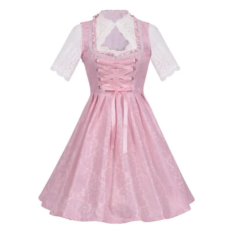 2026 German Oktoberfest Dress for Women (Includes Lingerie and Apron) Halloween and Carnival Costume Bavarian-Style Maid Outfit