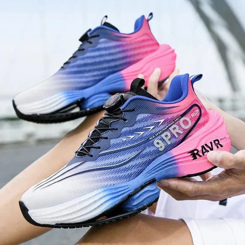 Men's New Sneakers Carbon Plate Cushioning Running Shoes 9PRO MAX Jogging Breathable Mesh Non-Slip Outdoor Shoes Off-road Shoes