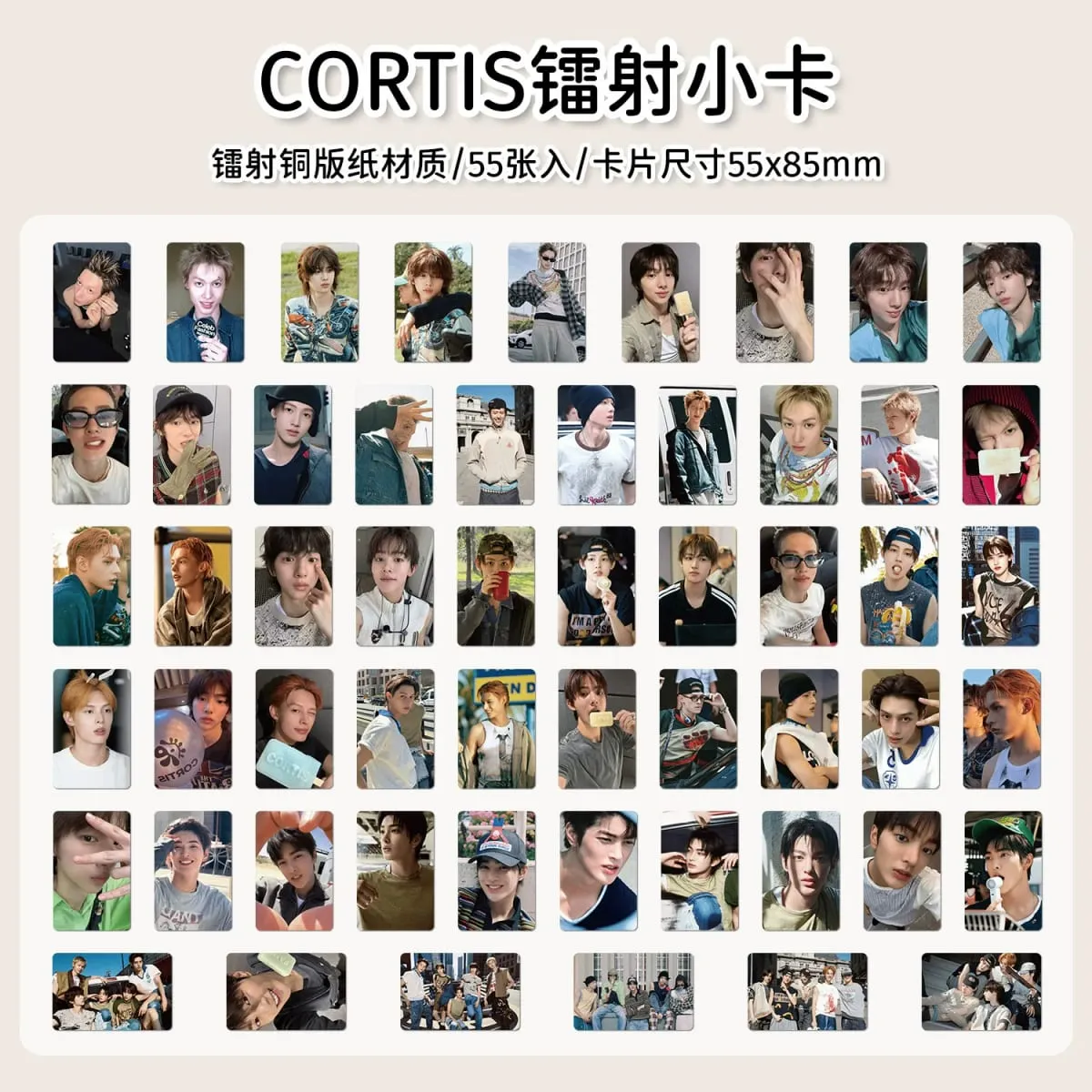 50PCS Korean Boy Group CORTIS Photo Cards Set - ‌Martin‌ James‌ Juhoon‌ Kpop Idol Collectible LOMO Card Fans Gift