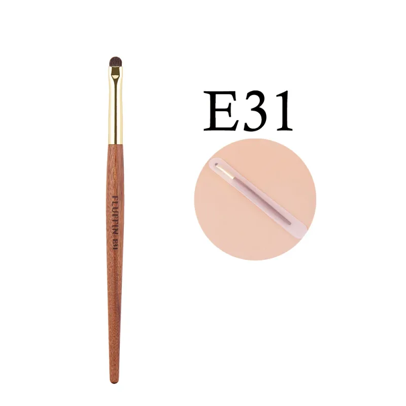 Professional Horse Hair Eyeshadow Crease Blending Brush Eyeliner Smudge Makeup Tool Rosewood Handle Copper Pipe Eye Brushes