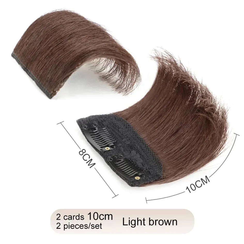Synthetic 2 pieces/set of wig pads hair extensions opening and top replacement pieces replacement artifact