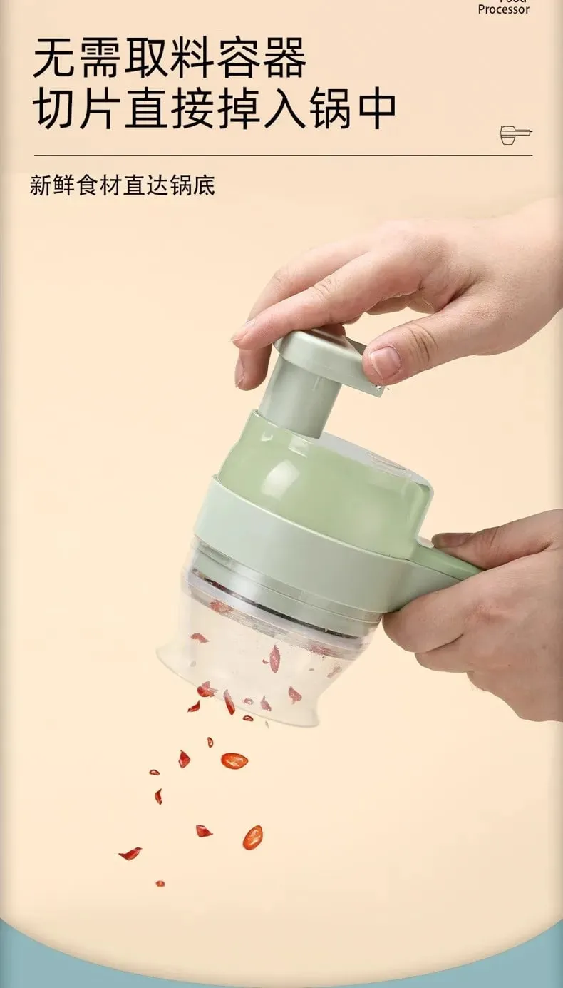 Electric Vegetable Chopper Multifunctional Garlic Ginger Onion Cutter For Home Kitchen Food Slicer And Dicer