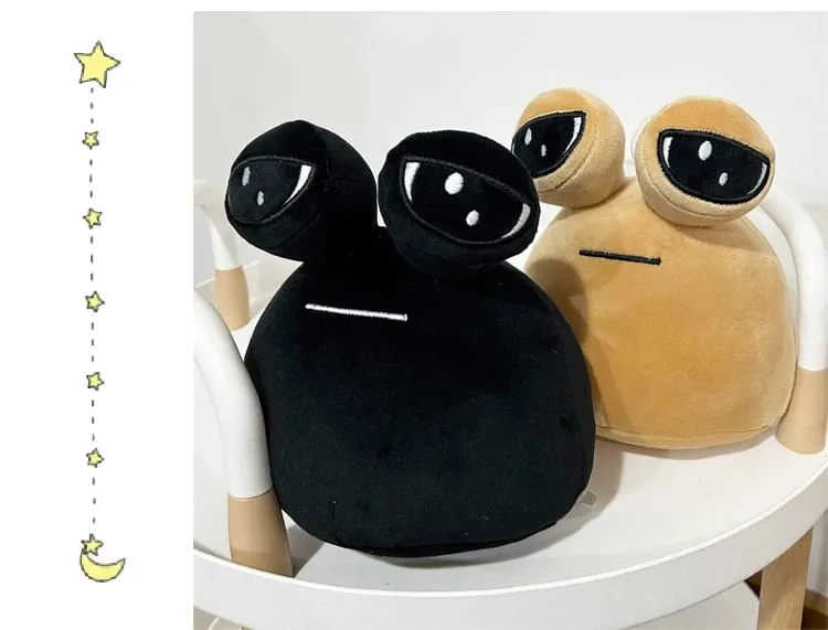 12/22cm Big Eyes E.T. Plush Pillow Stuffed POU Plush Toy Kawaii Cartoon Figure Man Gift