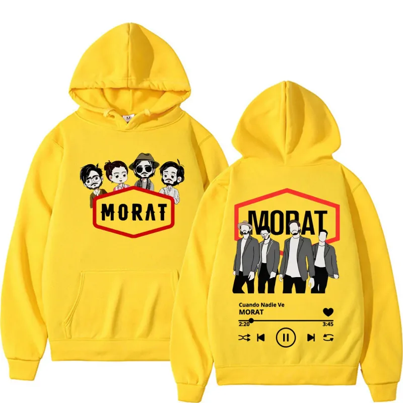 Band Morat Cuando Nadie Ve AlbumTour Sweatshirt Men Women Fashion Hip Hop Pop Music Hoodies Casual Fleece Long Sleeve Pullovers