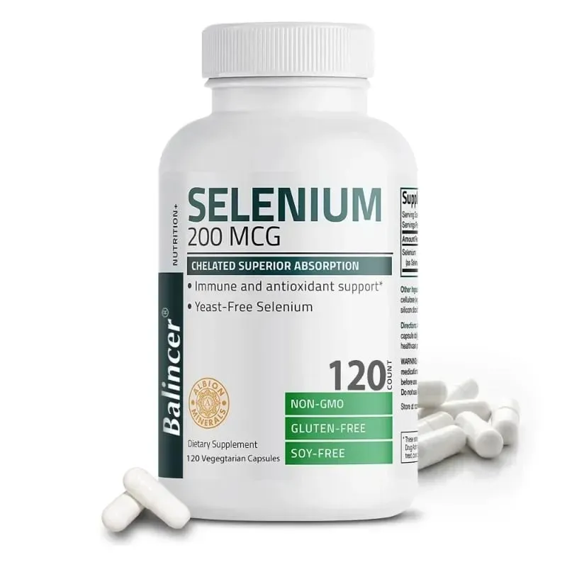 Organic Selenium Capsules - Vitamin D for Heart Bone Metabolism & Immune Health Improves Brain Function High Absorption — image 9