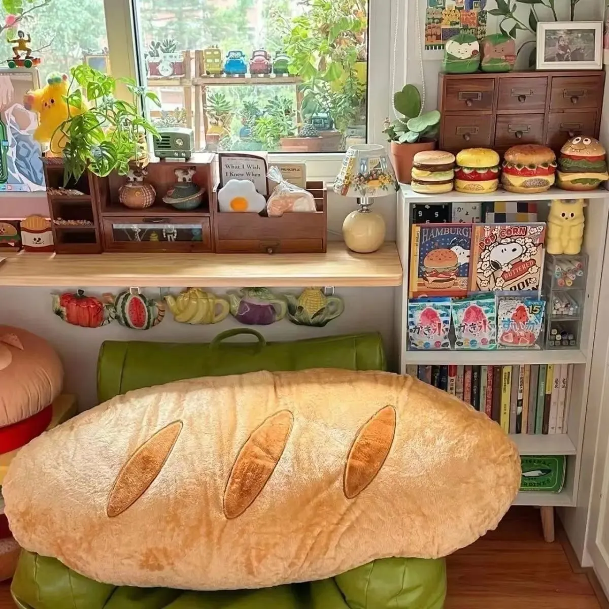 Baguette Plush Pillow Simulated Bread Stuffed Cushion Home Decor Toys Accompany Sleep Toy Sofa Cushion Creative Birthday Gifts