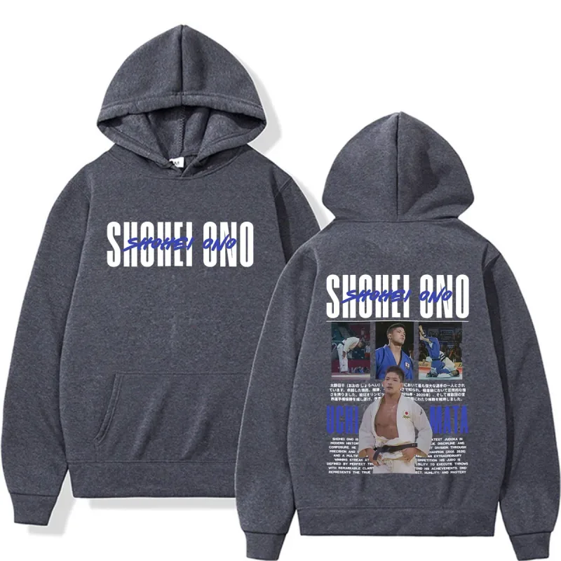 Limited Shohei Ono Vintage Graphics Hoodies Men's Women Harajuku Gothic Classic Sweatshirts High Quality Casual Hooded Pullovers