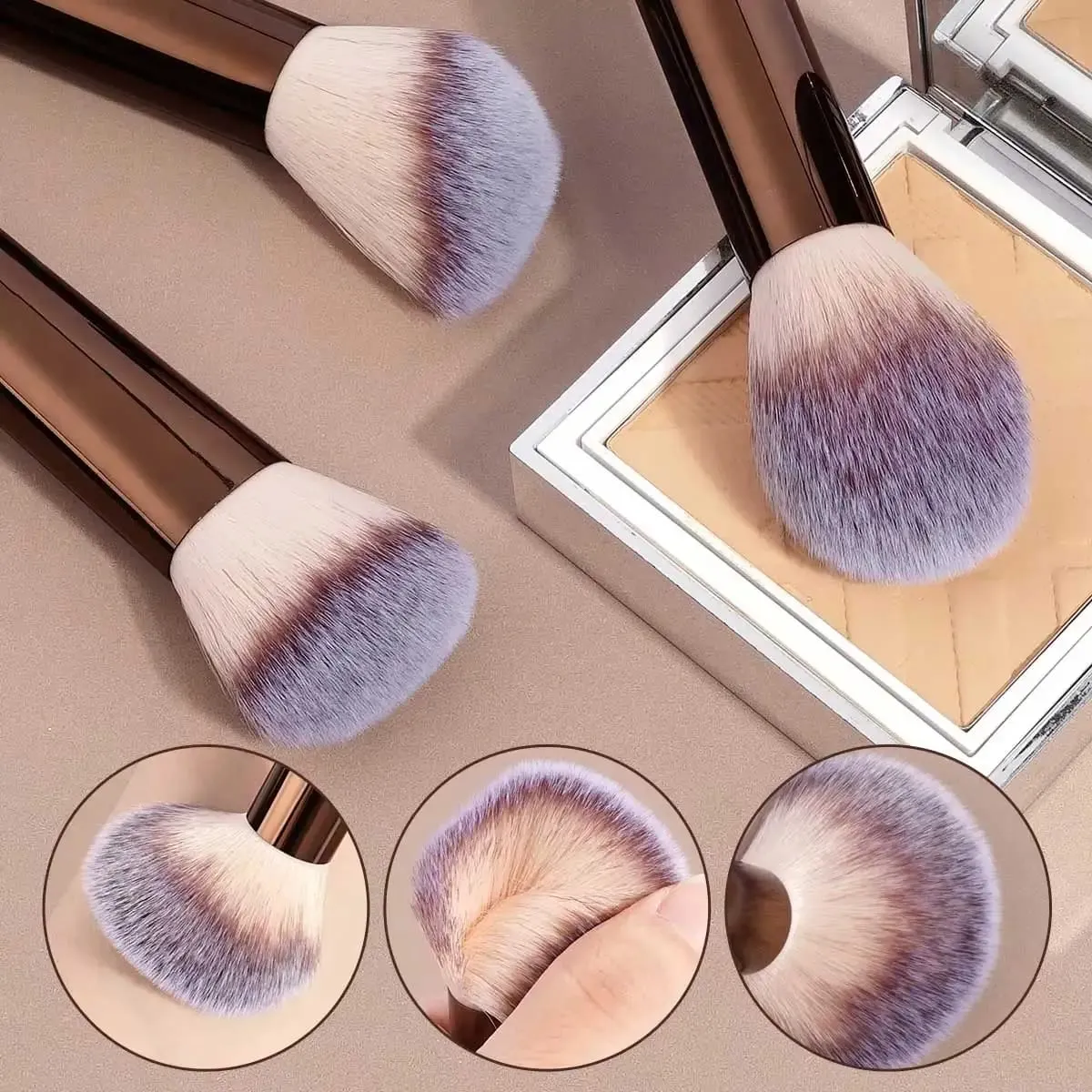 13 Pcs Makeup Brush Set Full Kit Foundation Powder Blush Eyeshadow Eyebrow Brushes Highlighter Concealer Lip Brush with Makeup