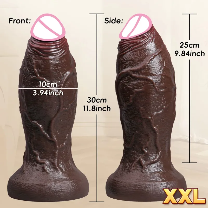 XXL Spuer Bigger Realistic Dildos Thick Silicone Anal Dildo Expander Thick Penis Adult Sex Toys Masturbation Butt Plug 18+