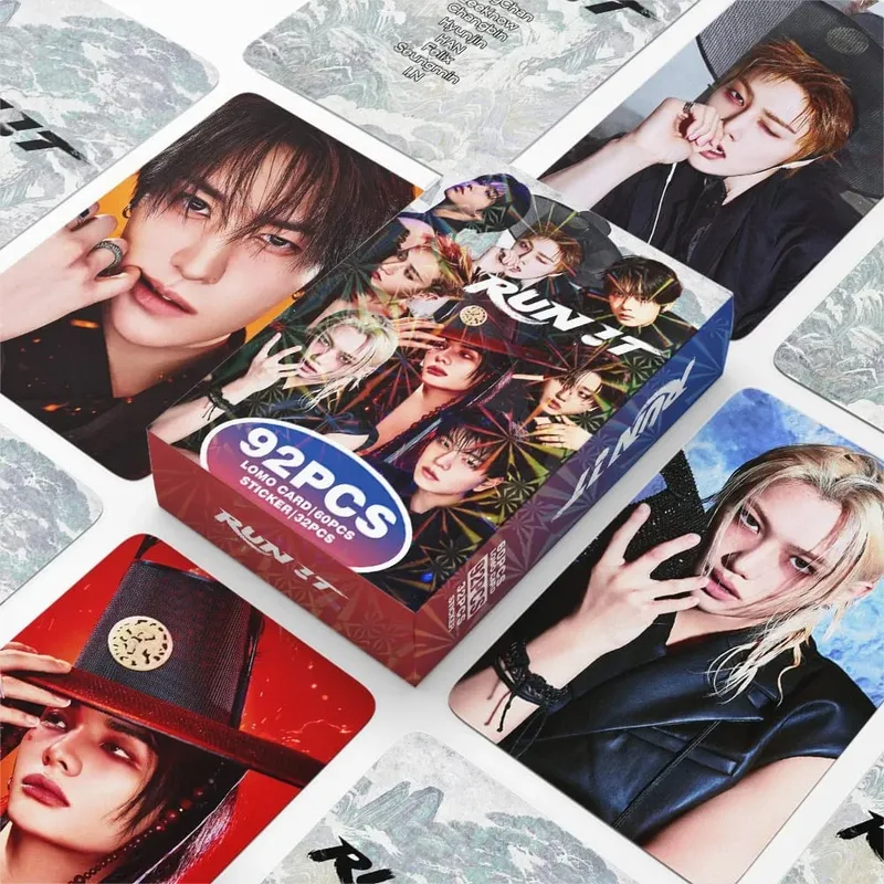 92PCS Korean Hot Idol New Album "THIS&THAT" High Quality Lomo Cards Felix BangChan HyunJin I.N Han Fans Collect Small Cards