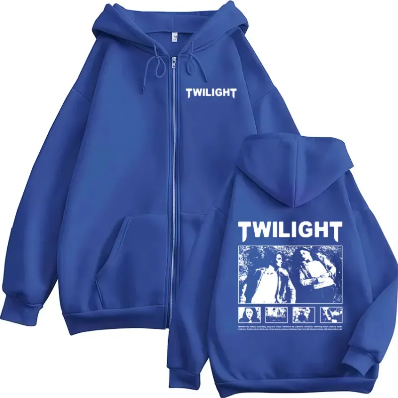Twilight Edward Cullen Bella Swan Vampire Werewolf Zipper Hoodies Men Women Clothing Oversized Zip Up Hooded Sweatshirts Jackets
