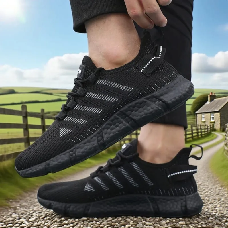 Soft Soled Running Shoes for Men Breathable Mesh Flexible Casual Sneakers Comfortable Sustainable Soles Tennis Training Shoes