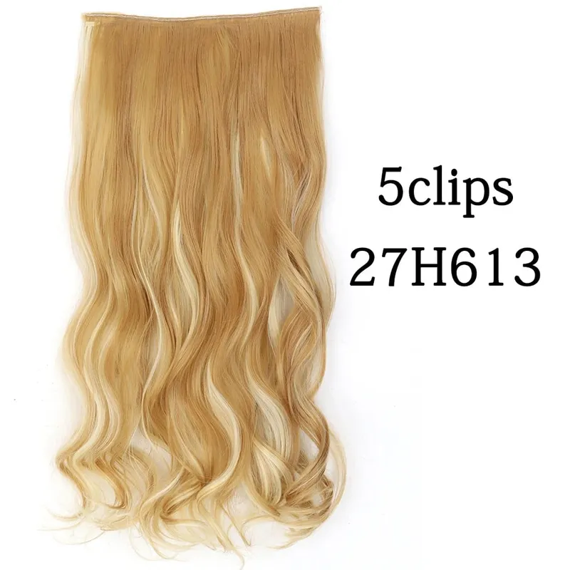 Tổng Hợp 22 32 Inch 5 Kẹp Tóc Chịu Nhiệt Giả Bộ Tóc Giả Dài Lượn Sóng Kiểu Tóc Kẹp Trong Tóc