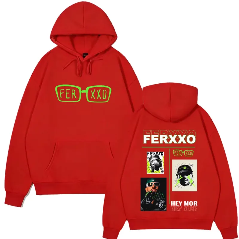 Rapper Feid Ferxxo Tour 2026 Print Hoodie Men Women Fashion Sweatshirts Casual Hip-hop Loose Long Sleeves Oversized Pullover