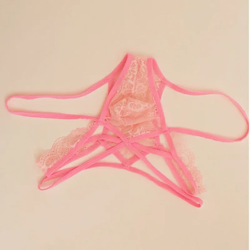 Men Sexy G-String Underwear Sexy Tоy Mens See Through For Lingerie Lace Femboy Bulge Pouch Low Rise Thong Summer Men's Panties