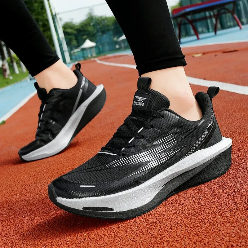 Men Running Shoes Carbon Board Speciality Marathon Sports Breathable Lightweight Women's Comfortable Athletic Leisure Sneakers