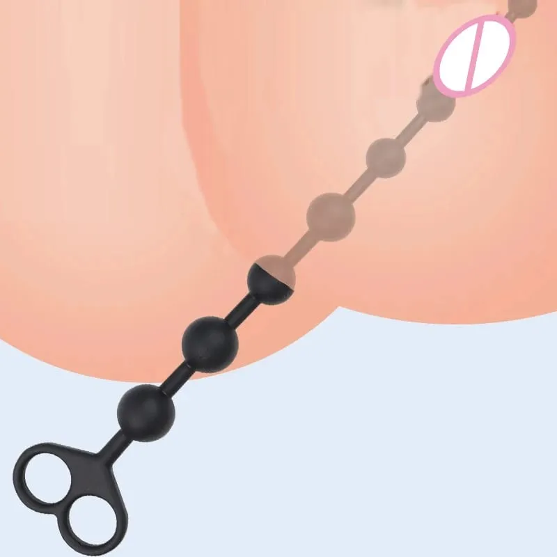 Anal Beads Masturbator Anal Plug Gay Anal Dildo Toy Butt Plug Nipple Stimulator Masturbation Tools Anal Women Men Anal Sex Toy