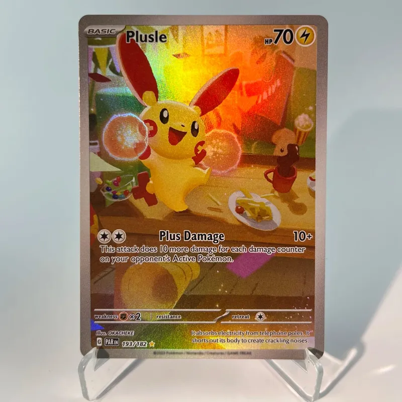 Paradox Rift PKM Cards PTCG3-C Tapu Koko Minun Rainbow Gengar ex Holographic Ex GX Rare Collection Battle Toys Gifts for Hobbies