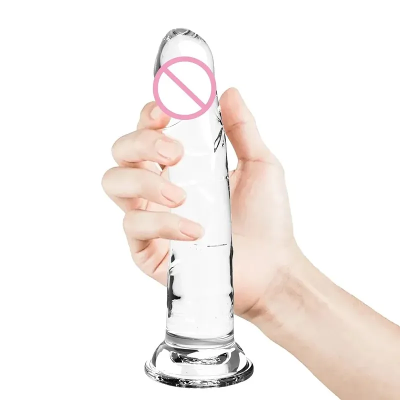 Realistic Small Silicone Jelly Dildo for Women with Suction Cup Strapon Compatible Anal Plug Adult Sex Toy for Women