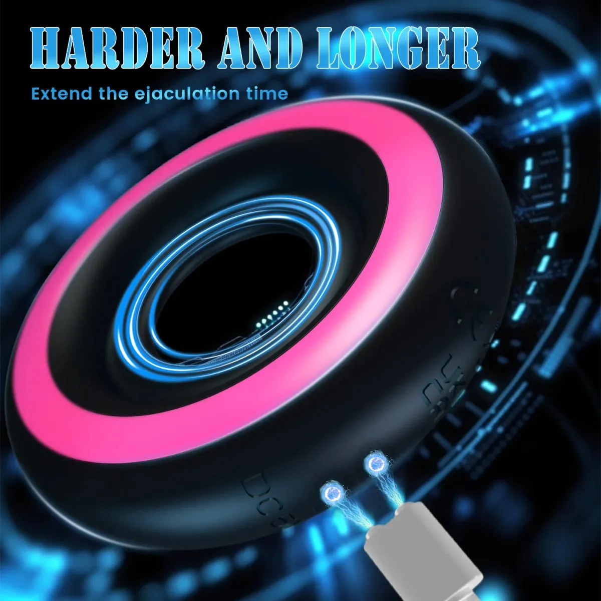 Penis Ring Cock Ring Erection Enhancing Vibrating Penis Ring Chastity Cage Stimulator Delayed Ejaculation Adult Sex Toys for Men