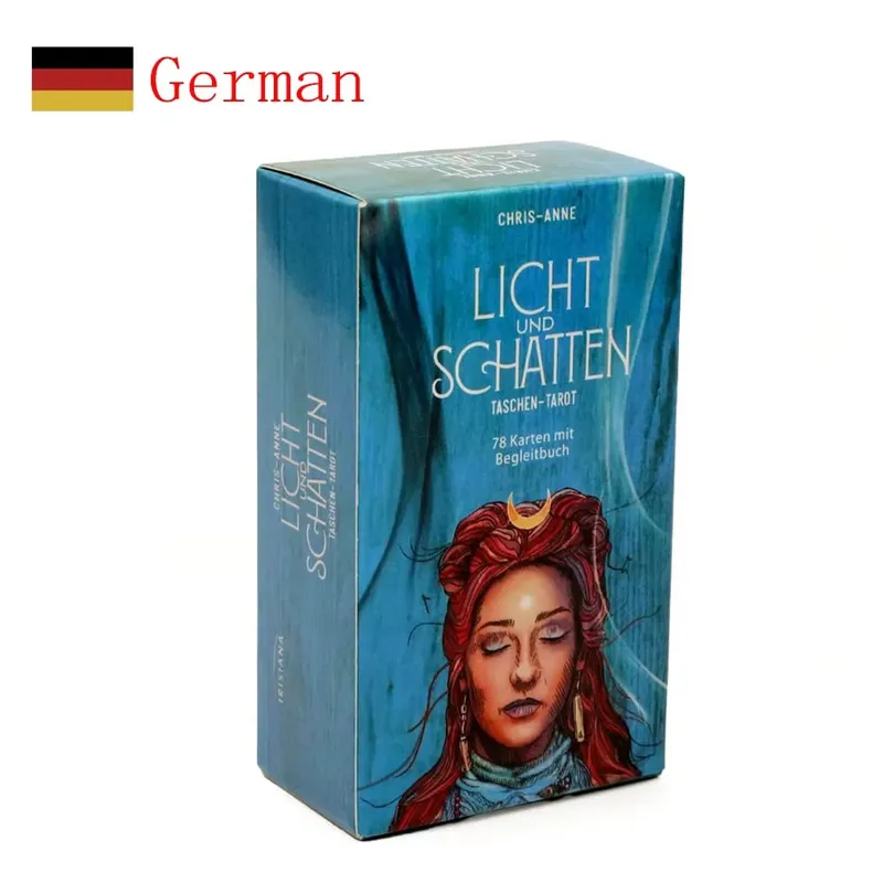 German 78pcs Das Schamanische Seelen Orakel Tarot Deck Prophecy Divination Comics Tarot Cards Family Party Board Game Toy