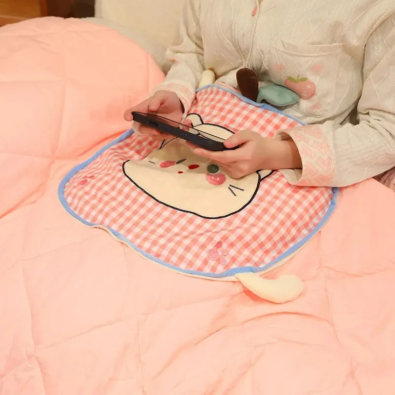 Apple Plush Pillow Cat Stuffed Cushion Kawaii Soft Sofa Cushion Air Conditioning Blanket Throw Pillow Adorably Birthday Gifts