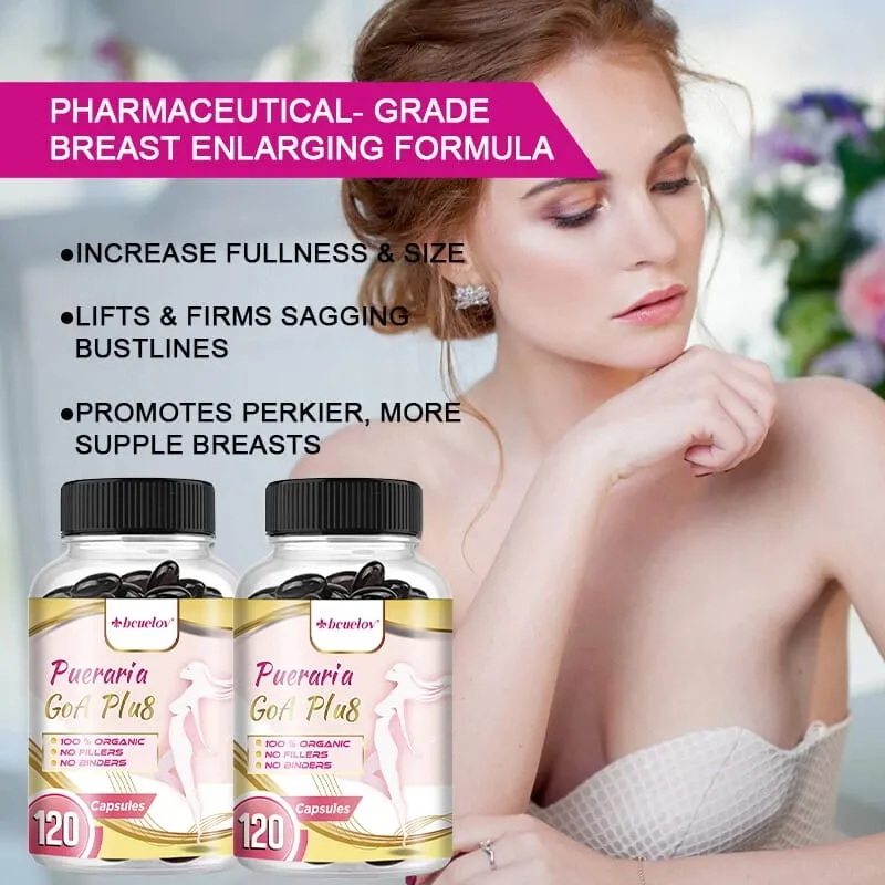 Pueraria Mirifica Capsules 500mg Help Breasts Firm Elastic & Curves Estrogen Balance Menopause Support & Skin Nourishment