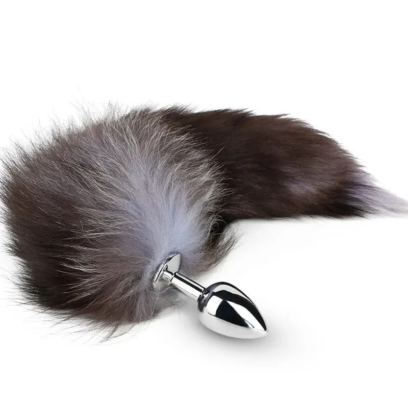 Fox Tail Anal Plug Sex Anal Toy Butt Plug For Women Adult Sex Toy Stainles Steel Anal Plug Smooth Butt Plug Cosplay BDSM Sex Toy