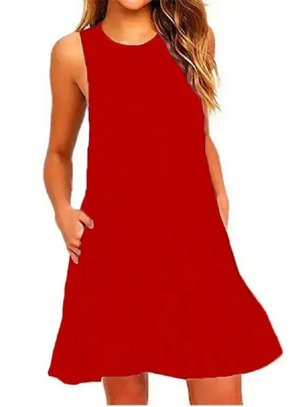 Vrouwen Zwart Wit Zomerjurk 2025 Polyester Korte Mouw O-hals Tops Casual Losse Jurk Vrouwelijke Straat Bohemian Jurk Vestidos
