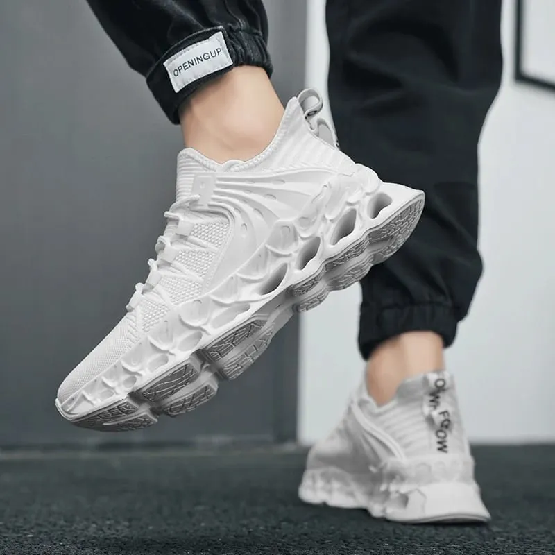 Scarpe da ginnastica da uomo in rete atletica, scarpe da corsa comode e leggere per uomo, suola morbida, scarpe casual antiscivolo, passeggiate all'aperto