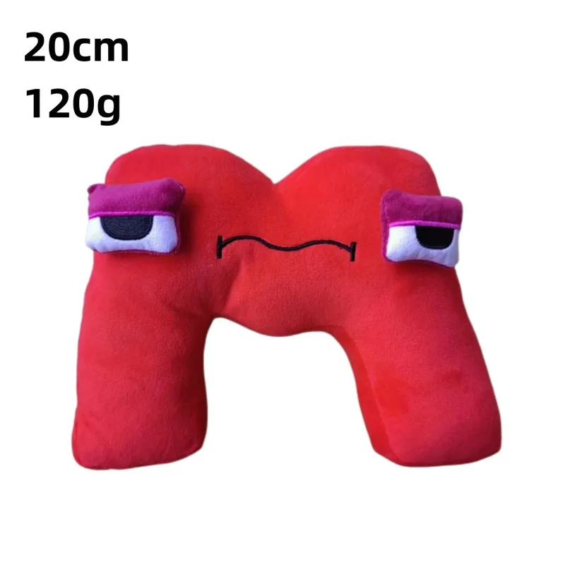 26 English Alphabet Lore 0-9 Number Plush Toy Anime Doll Kawaii Children's Enlightenment Montessori Plush Toy Doll Birthday Gift