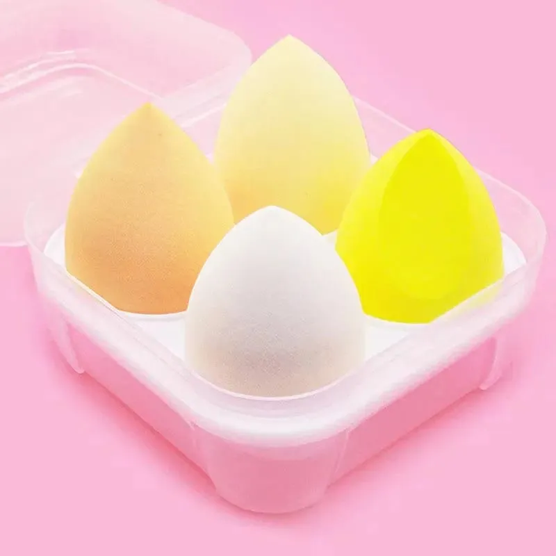 4/8/16pcs Cosmetic Puff Set Beauty Egg Wet And Dry Dual-Use Egg Makeup Foundation Sponge Air Cushion Puff Soft Makeup Tools