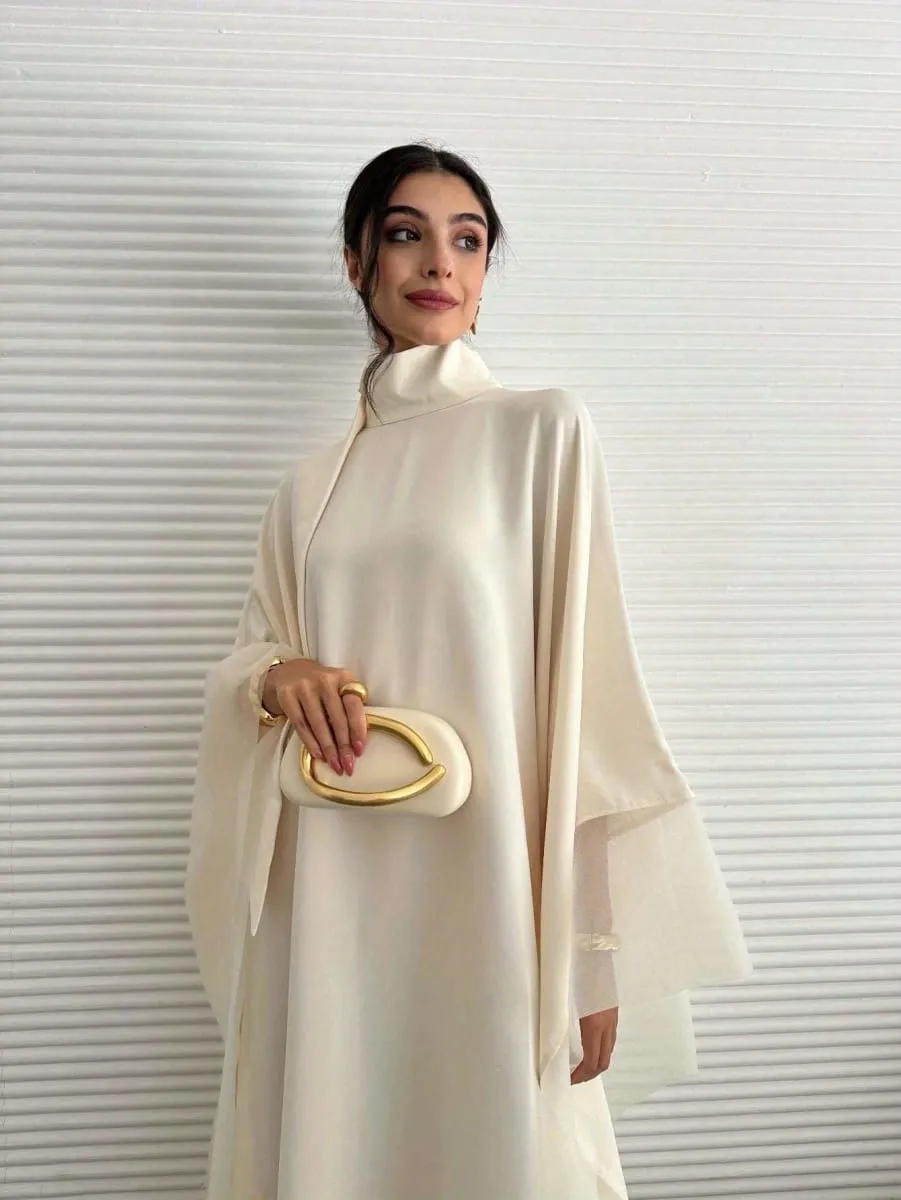 Middle Eastern Abaya Women Elegant Abayas Full Sleeve Loose Pageant Dress Evening Kaftans JilbabsIslamic Traditional Clothing