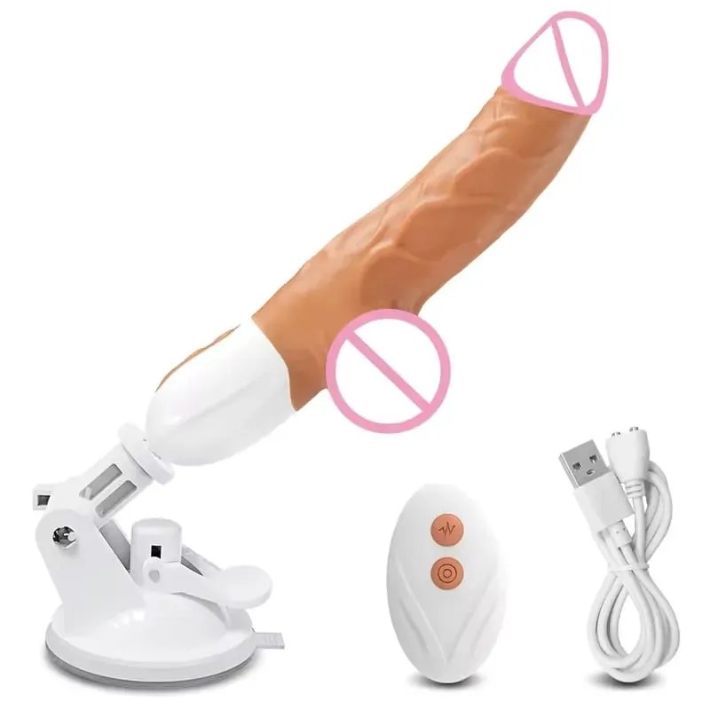 Automatic Thrusting G Spot Dildo Sex Machines Suction Cup Vibrator 10 Vibration Mode Clitoral Vagina Anal Stimulation Adult Toys