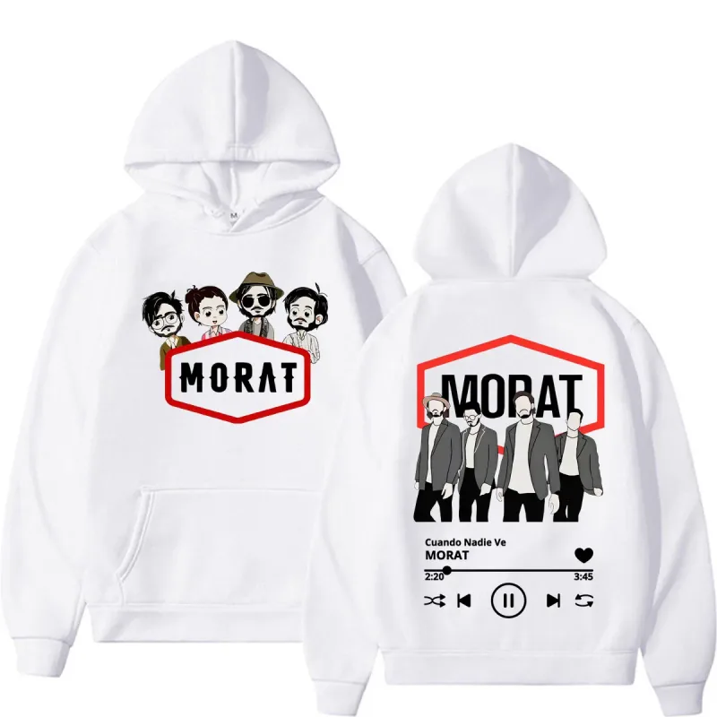 Band Morat Cuando Nadie Ve AlbumTour Sweatshirt Men Women Fashion Hip Hop Pop Music Hoodies Casual Fleece Long Sleeve Pullovers