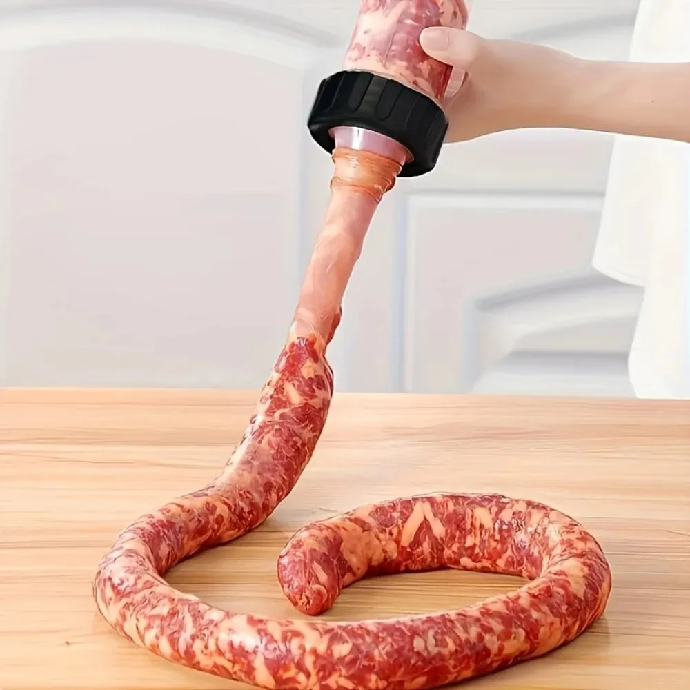 Manual Sausage Stuffing Machine Handheld Sausage Maker Tool Syringe for Homemade Sausage Kitchen Gadget for Party Food Crafting