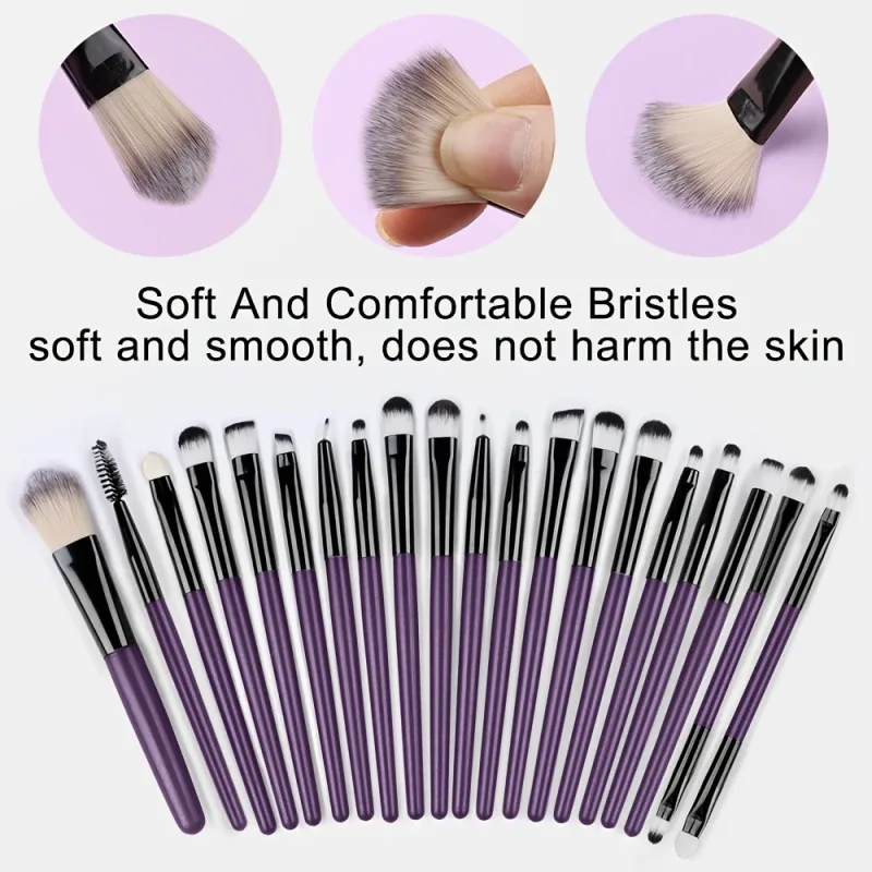 20Pcs Makeup Brush Set Eyeshadow Concealer Foundation Concealer Blending Brush Soft Fluffy Women Beauty Tool Make Up Brushes Kit